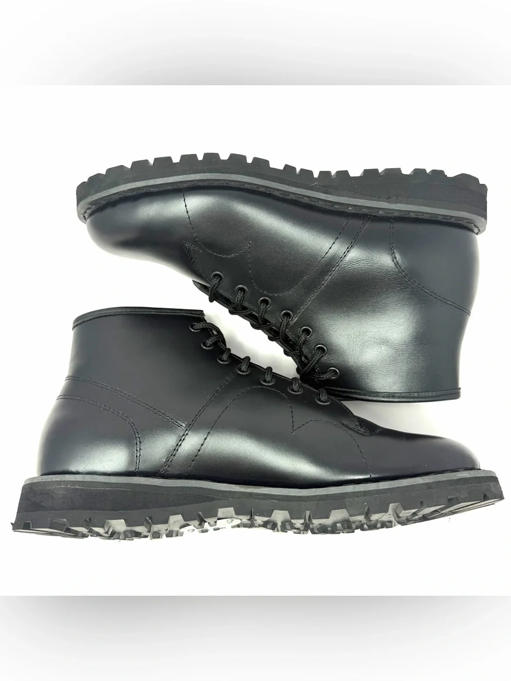 VTG Demonia Men’s Classic Mod Monkey Boots Sz 10 Black Leather Punk Skin Oi Rare